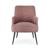 Fotoliu roz vintage din tesatura poliester si otel Ernestine Bizzotto